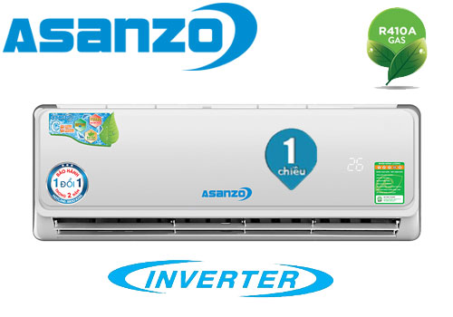 Điều hòa Asanzo 1 chiều 12000btu inverter K12A