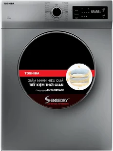 Máy sấy quần áo Toshiba TD-H80SEV(SK) 7Kg thông hơi, màu Bạc