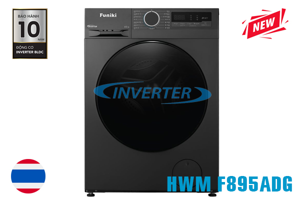 Máy giặt lồng ngang Funiki Inverter HWM-F895ADG 9.5kg Máy giặt lồng ngang Funiki Inverter HWM-F895ADG 9.5kg