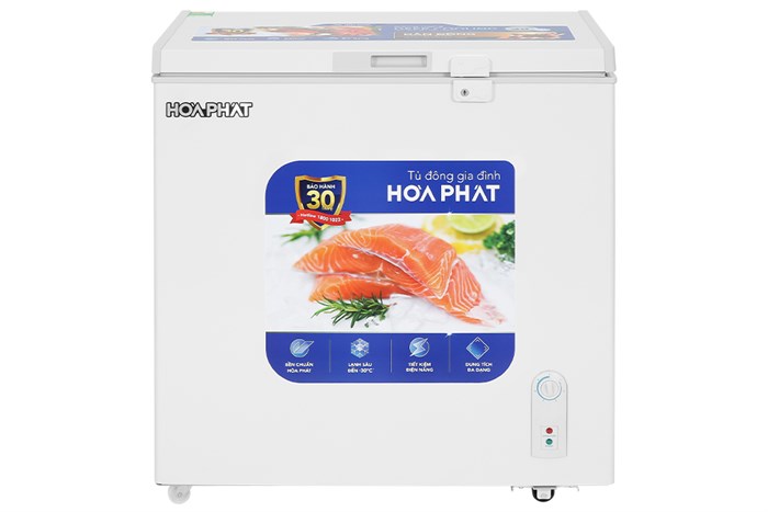 Tủ đông Hòa Phát 162 lít 1 ngăn 1 cánh HPF AD6162 (giàn đồng) Tủ đông Hòa Phát 162 lít 1 ngăn 1 cánh HPF AD6162 (giàn đồng)